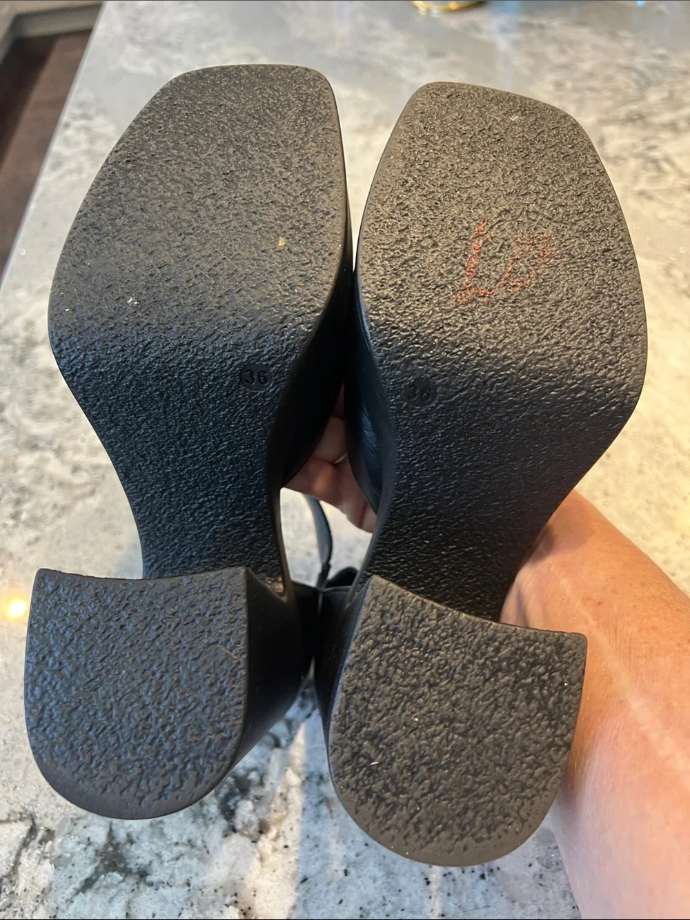 Free People Black Platform Mary Jane Heels with Ankle Strap